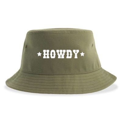 Cow Howdy Western Rodeo Southern Horse Lover Cow Gift Sustainable Bucket Hat