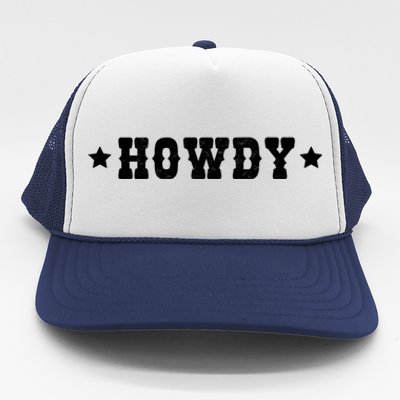 Cow Howdy Western Rodeo Southern Horse Lover Cow Gift Trucker Hat