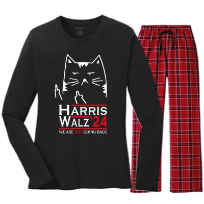 Cat Harris Waltz 2024 Women's Long Sleeve Flannel Pajama Set 