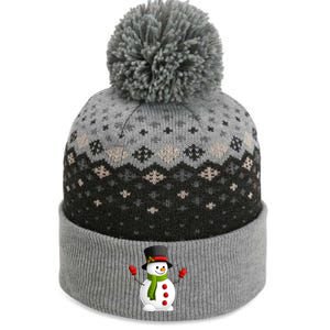 Cute Happy Winter Snowman The Baniff Cuffed Pom Beanie