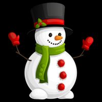 Cute Happy Winter Snowman Sustainable Bucket Hat