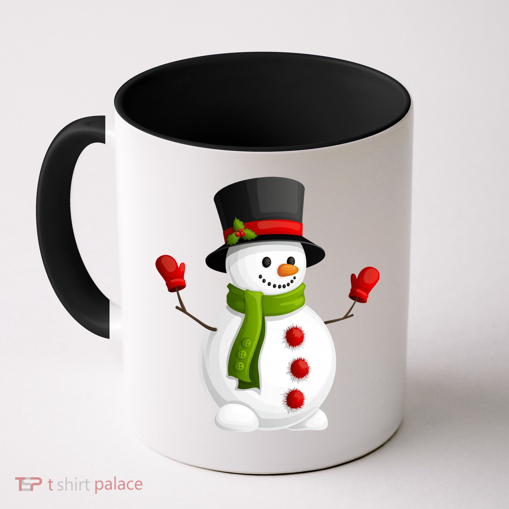 Cute Happy Winter Snowman Mug