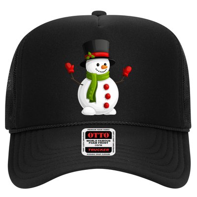 Cute Happy Winter Snowman Trucker Hat