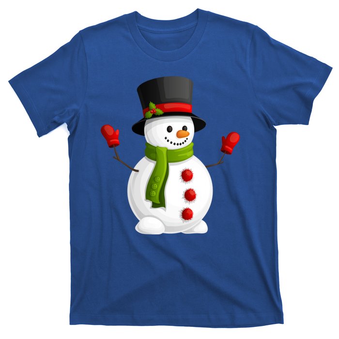 Cute Happy Winter Snowman T-Shirt