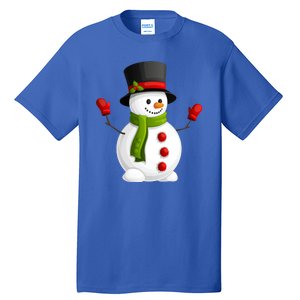 Cute Happy Winter Snowman Tall T-Shirt