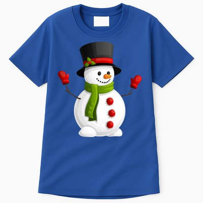 Cute Happy Winter Snowman Tall T-Shirt