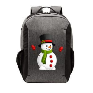 Cute Happy Winter Snowman Vector Backpack