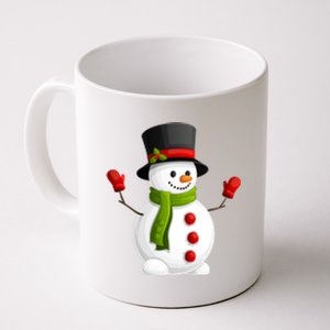 Cute Happy Winter Snowman Coffee Mug