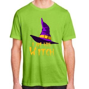 Couples Halloween Witch Ha I Am His Witch Costumes Cool Gift Adult ChromaSoft Performance T-Shirt