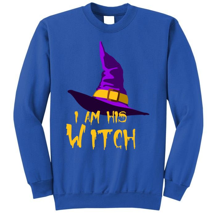 Couples Halloween Witch Ha I Am His Witch Costumes Cool Gift Sweatshirt