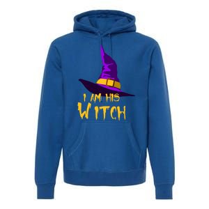 Couples Halloween Witch Ha I Am His Witch Costumes Cool Gift Premium Hoodie