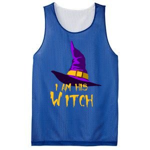 Couples Halloween Witch Ha I Am His Witch Costumes Cool Gift Mesh Reversible Basketball Jersey Tank