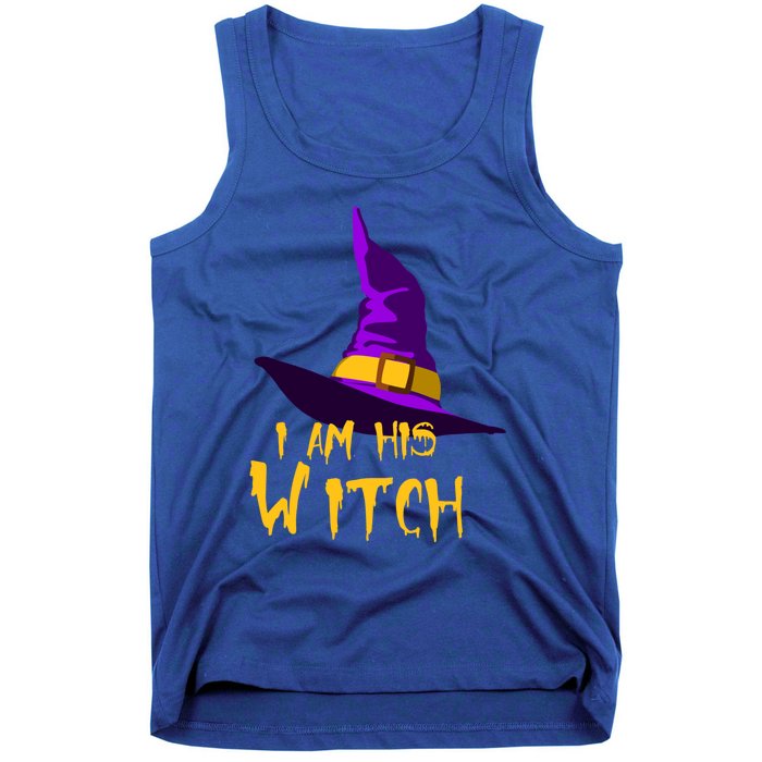 Couples Halloween Witch Ha I Am His Witch Costumes Cool Gift Tank Top