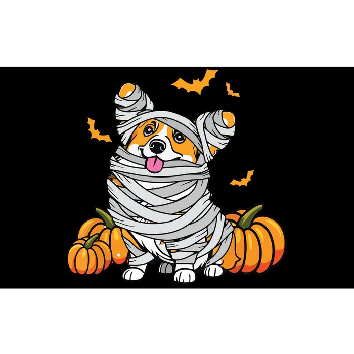 Cute Halloween Welsh Corgi Mummy Costume Dog Lover Pumpkin Bumper Sticker