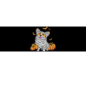 Cute Halloween Welsh Corgi Mummy Costume Dog Lover Pumpkin Bumper Sticker