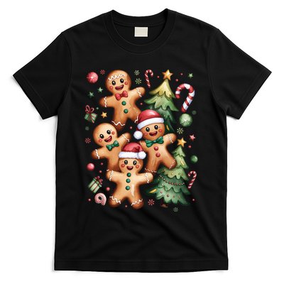 Christmas Holiday Xmas Gingerbread Christmas Tree T-Shirt