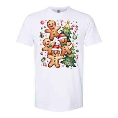 Christmas Holiday Xmas Gingerbread Christmas Tree Softstyle CVC T-Shirt