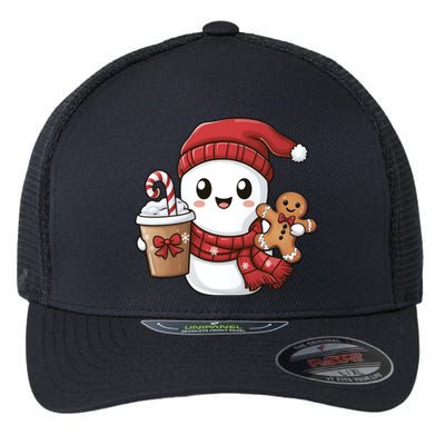 Christmas Holiday Xmas Santa Claus Matching Team Flexfit Unipanel Trucker Cap