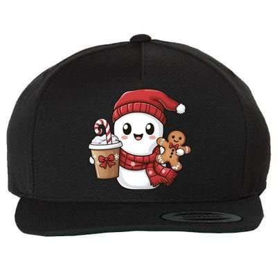 Christmas Holiday Xmas Santa Claus Matching Team Wool Snapback Cap