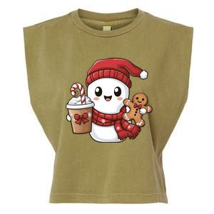 Christmas Holiday Xmas Santa Claus Matching Team Garment-Dyed Women's Muscle Tee