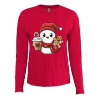 Christmas Holiday Xmas Santa Claus Matching Team Womens Cotton Relaxed Long Sleeve T-Shirt