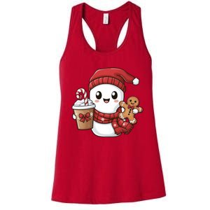 Christmas Holiday Xmas Santa Claus Matching Team Women's Racerback Tank