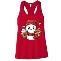 Christmas Holiday Xmas Santa Claus Matching Team Women's Racerback Tank