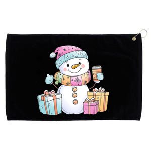 Christmas Holiday Xmas Snowman Matching Team Grommeted Golf Towel