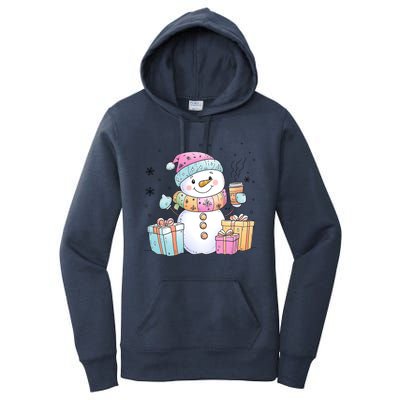 Christmas Holiday Xmas Snowman Matching Team Women's Pullover Hoodie