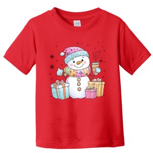 Christmas Holiday Xmas Snowman Matching Team Toddler T-Shirt