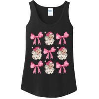 Christmas Holiday Xmas Vacation Coquette Santa Claus Ladies Essential Tank