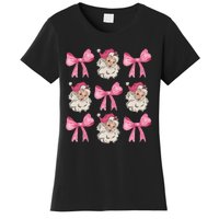 Christmas Holiday Xmas Vacation Coquette Santa Claus Women's T-Shirt