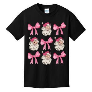 Christmas Holiday Xmas Vacation Coquette Santa Claus Kids T-Shirt