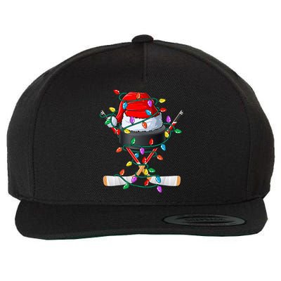 Christmas Hockey Xmas Santa Sports Hat Ball Wool Snapback Cap