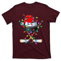 Christmas Hockey Xmas Santa Sports Hat Ball T-Shirt