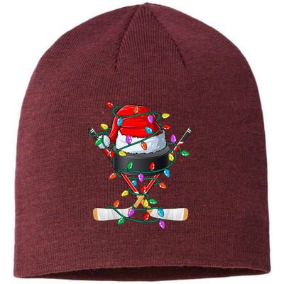 Christmas Hockey Xmas Santa Sports Hat Ball Sustainable Beanie