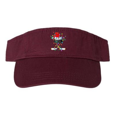Christmas Hockey Xmas Santa Sports Hat Ball Visor