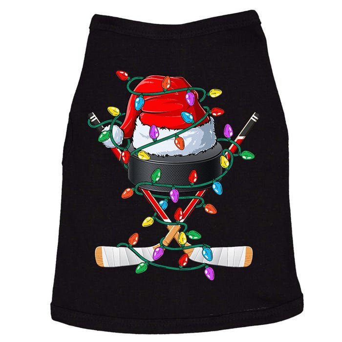 Christmas Hockey Xmas Santa Sports Hat Ball Doggie Tank