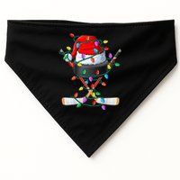 Christmas Hockey Xmas Santa Sports Hat Ball USA-Made Doggie Bandana