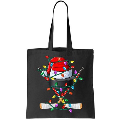 Christmas Hockey Xmas Santa Sports Hat Ball Bag