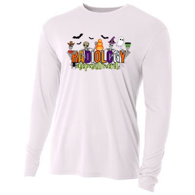 Cute Halloween Xray Tech Radiology Spooky Season Cooling Performance Long Sleeve Crew