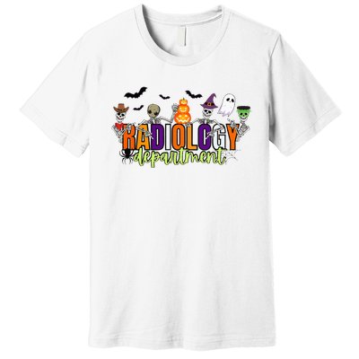 Cute Halloween Xray Tech Radiology Spooky Season Premium T-Shirt