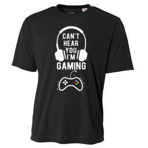 Can't Hear You I'm Gaming Funny Gamer Cooling Performance Crew T-Shirt