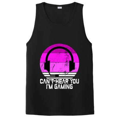 Can't Hear You I'm Gaming Gamer Girl Gift Video Gamer Gift PosiCharge Competitor Tank