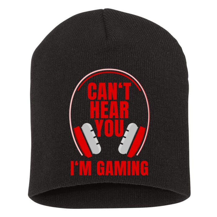 Can't Hear You I'm Gaming Headphones Short Acrylic Beanie