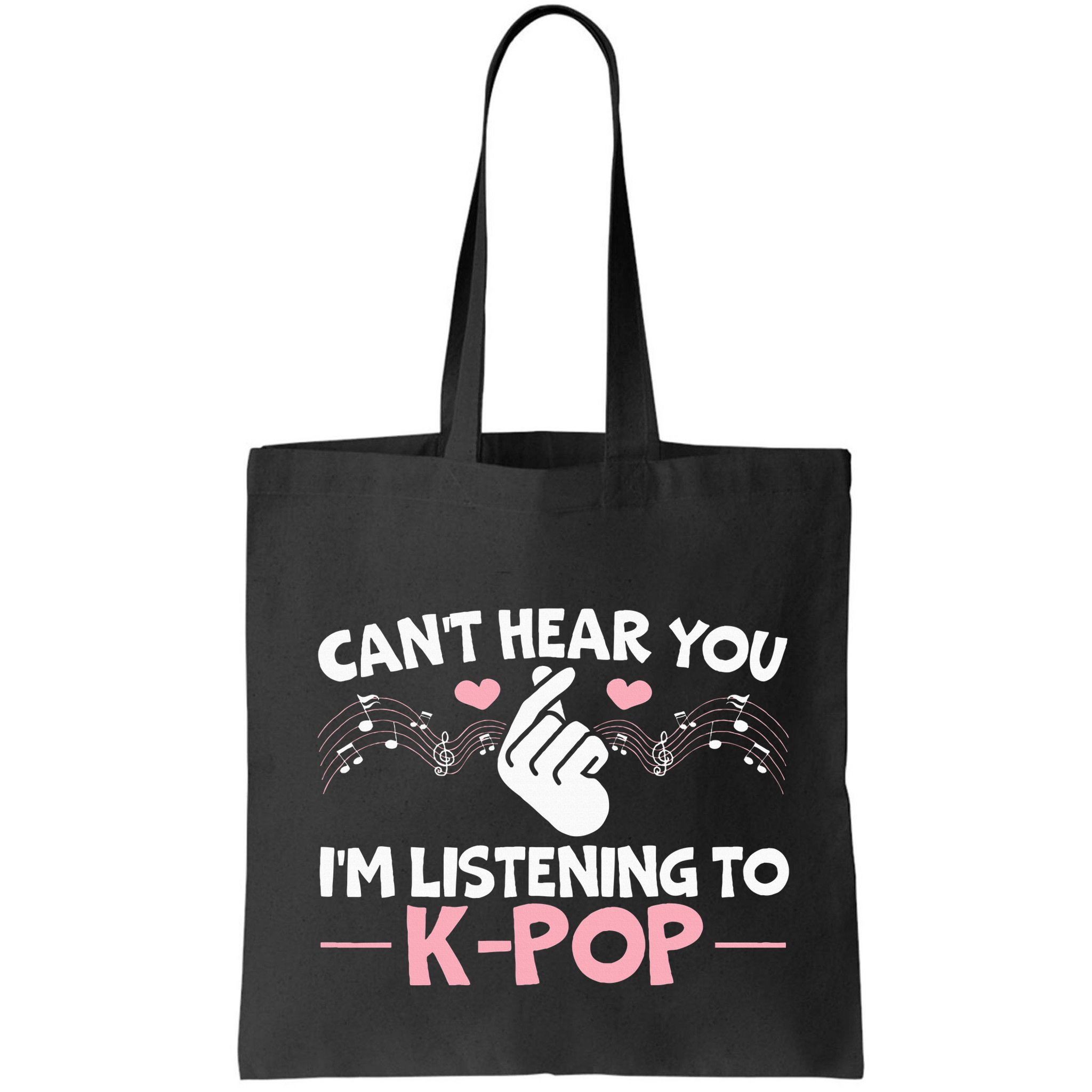 CanT Hear You IM Listening To Kpop Korean Pop Music Panda Bag