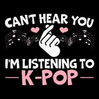 CanT Hear You IM Listening To Kpop Korean Pop Music Panda Bag