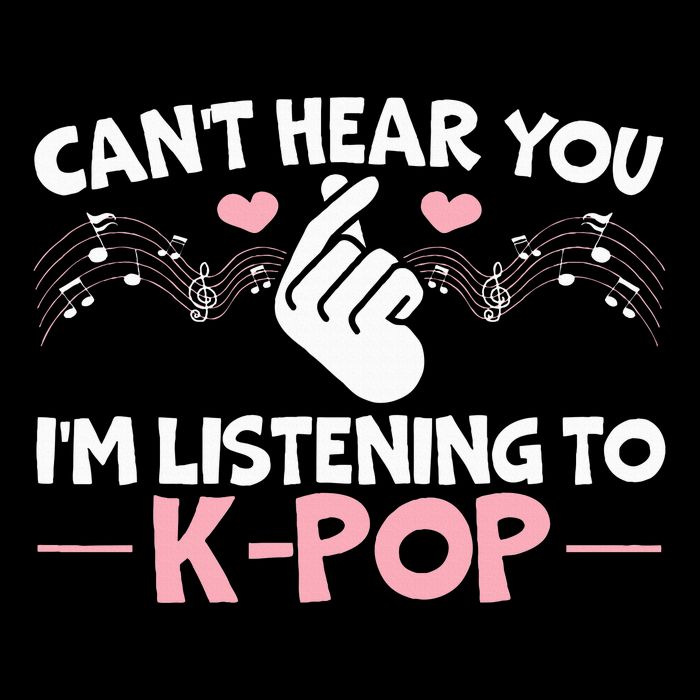 CanT Hear You IM Listening To Kpop Korean Pop Music Panda Bag