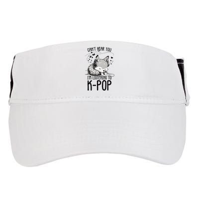 CanT Hear You IM Listening To Kpop Wolf Kpop Merchandise Adult Drive Performance Visor