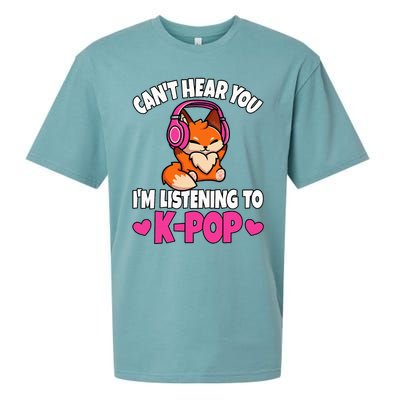 CanT Hear You IM Listening To Kpop Anime Lover Kpop Music Sueded Cloud Jersey T-Shirt